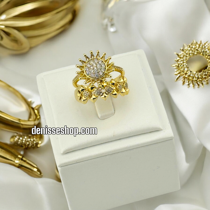 14K FASHION SUN  RING RG233