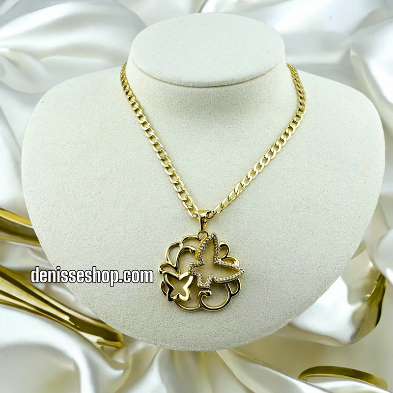 14K BUTTERFLY PENDANT P442