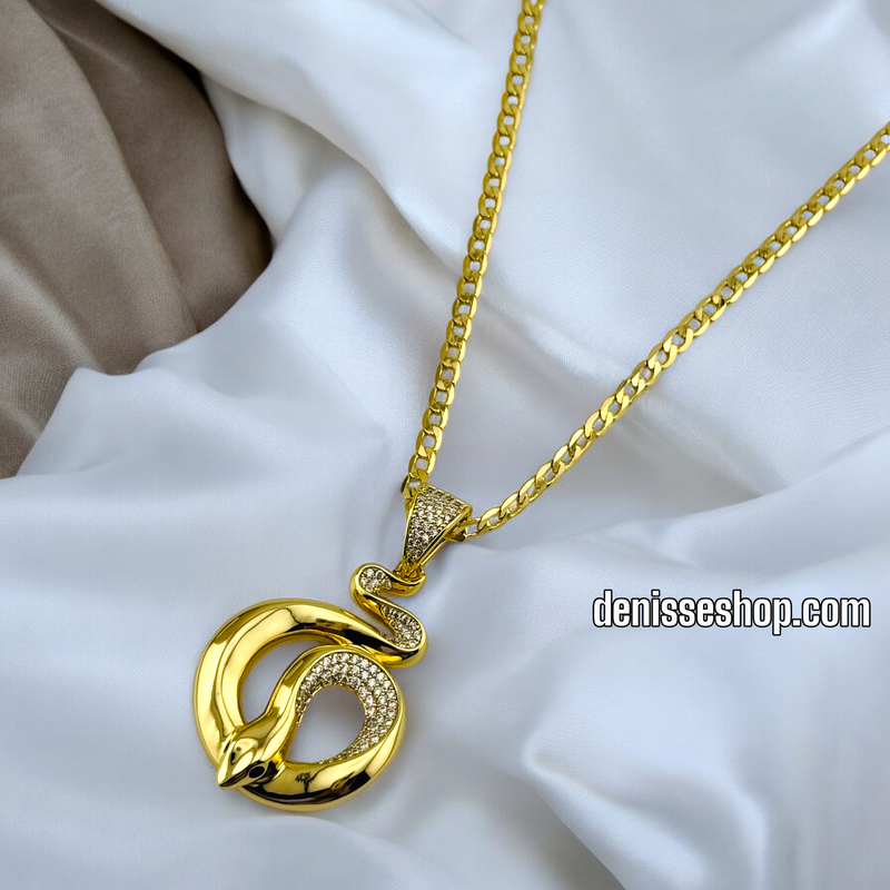 14K / BLING SNAKE PENDANT P564