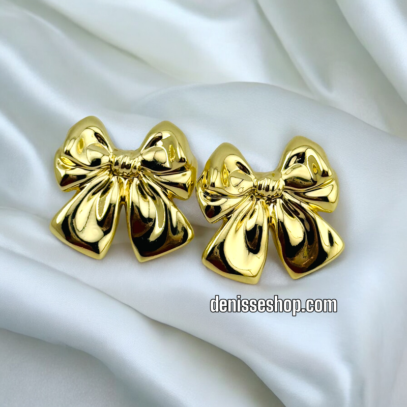 14K FASHION GOLD EARRING E589