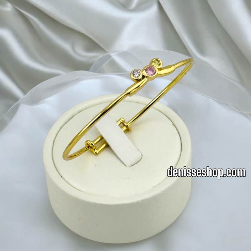 14K /GIRL PLAIN BANGLE BRACELET BR569