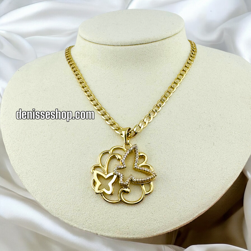 14K BUTTERFLY PENDANT P442