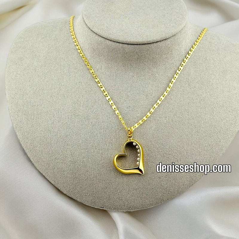 14K HEART PENDANT P391