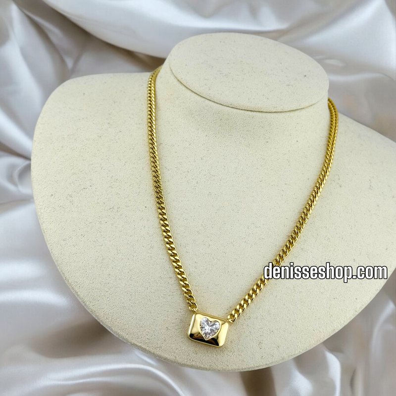 14K / WOMEN / HEART CHEST NECKLACE N122