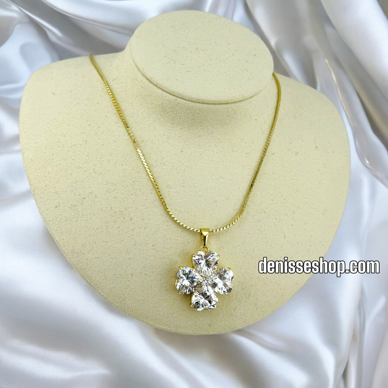 14K / WOMEN / ELEGANT CLOVER NECKLACE SET N129