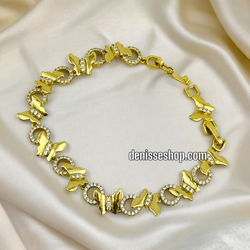 14K BUTTERFLY BRACELET BR402