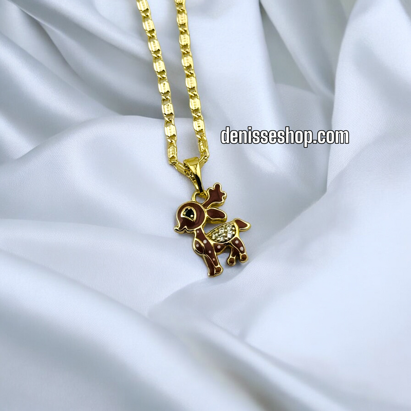 14K BABY DEER  PENDANT P474