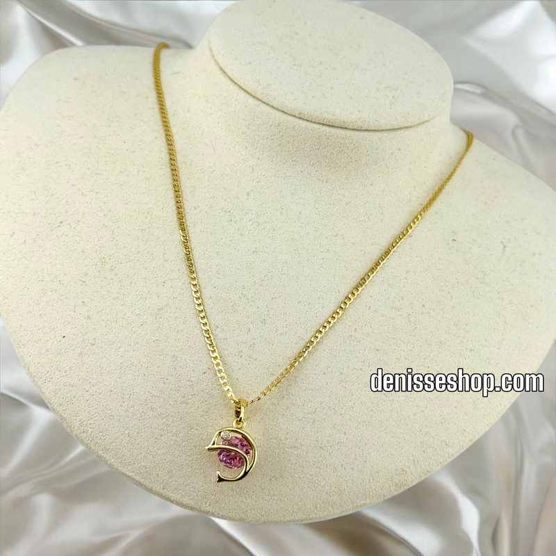 14K WOMEN/GIRL CUTE PINK DOLPHIN PENDANT P523