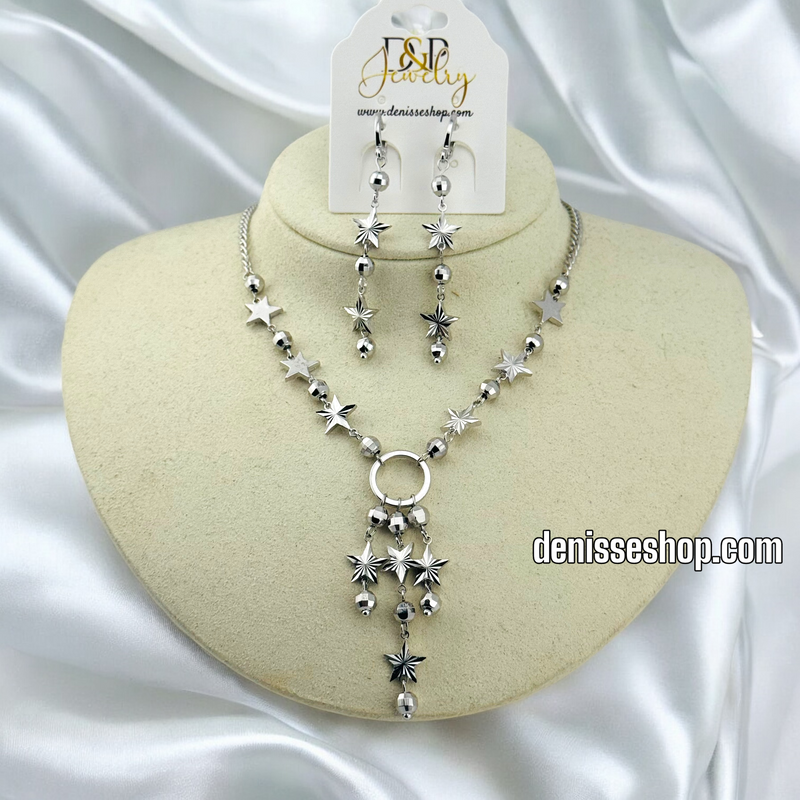 SILVER CHOKER NECKLACE SET N204