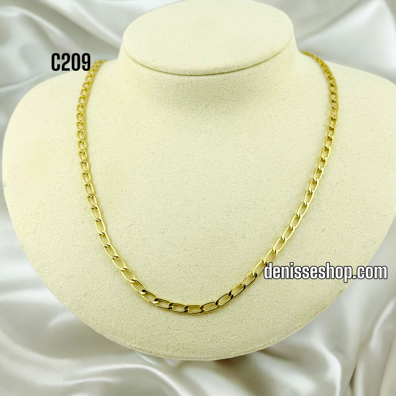 14K CURB CUBAN CHAIN 18&