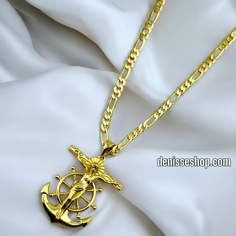 14K ANCHOR MEN PENDANT P541