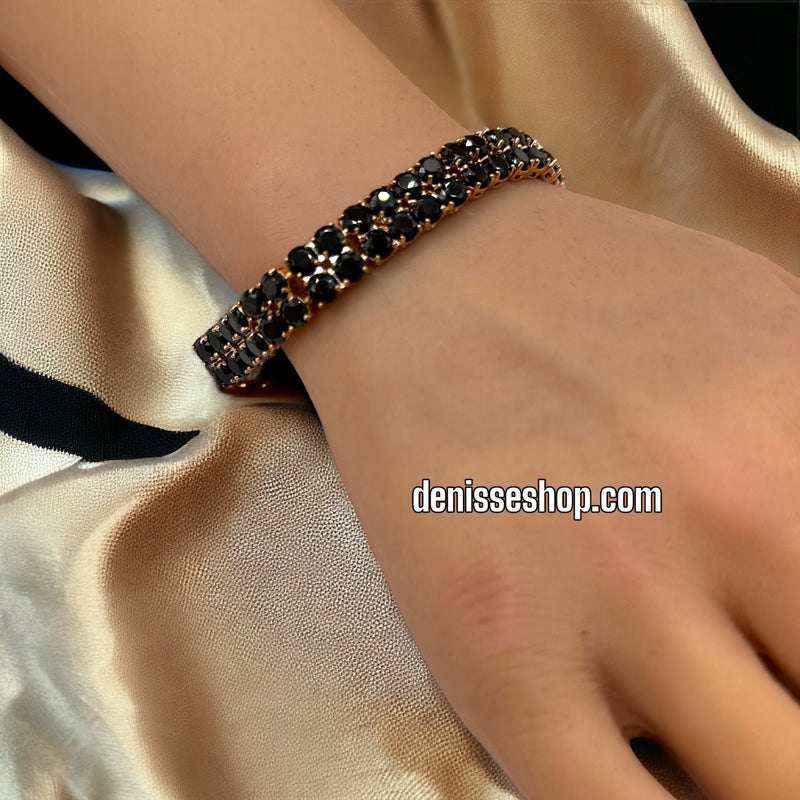 18K BLACK BRACELET BR275