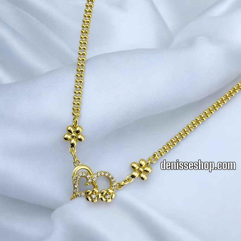 14K HEART NECKLACE N211