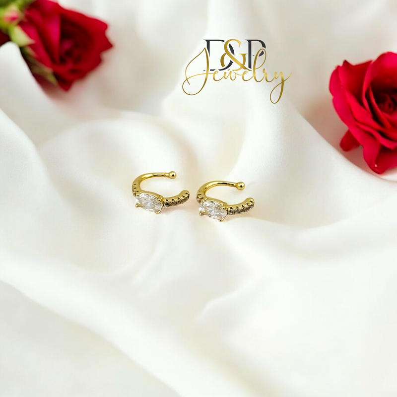 14K TINY EAR HOOP EARRING HP645