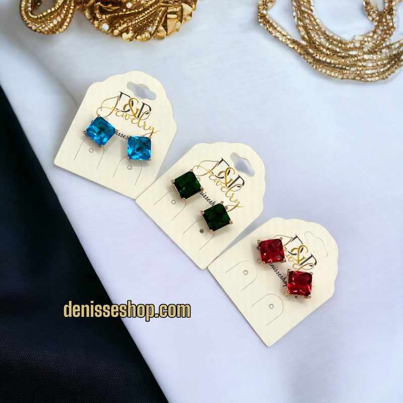 18K COLORFUL EARRING E301