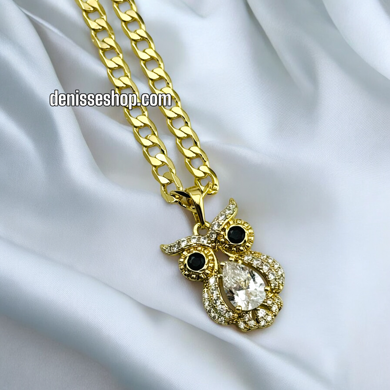 14K OWL PENDANT P434