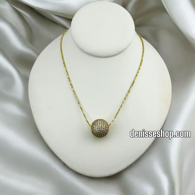 14K FASHION BALL NECKLACE N217