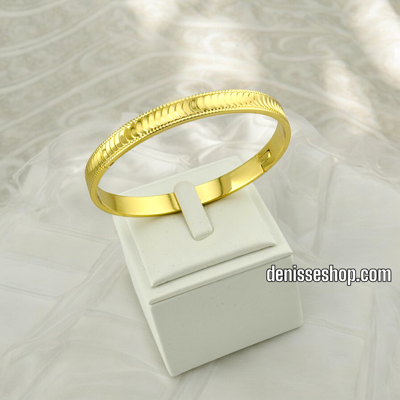 14K FASHION GOLD BANGLE BR485