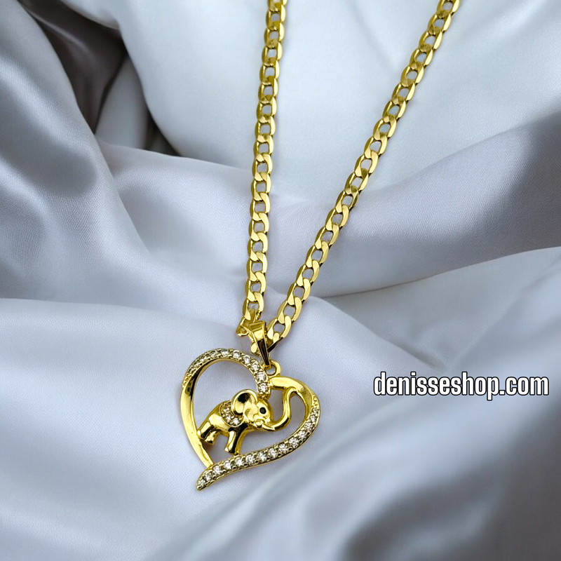 14K WOMEN/ELEFANT HEART PENDANT P525