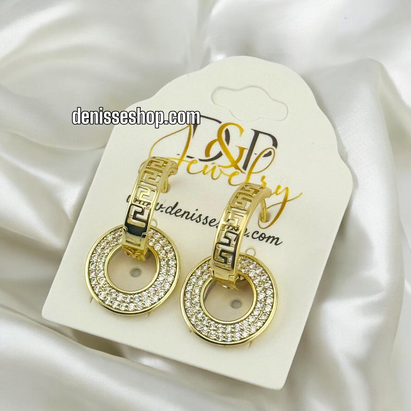 14K ELEGANT FASHION HOOPS HP478