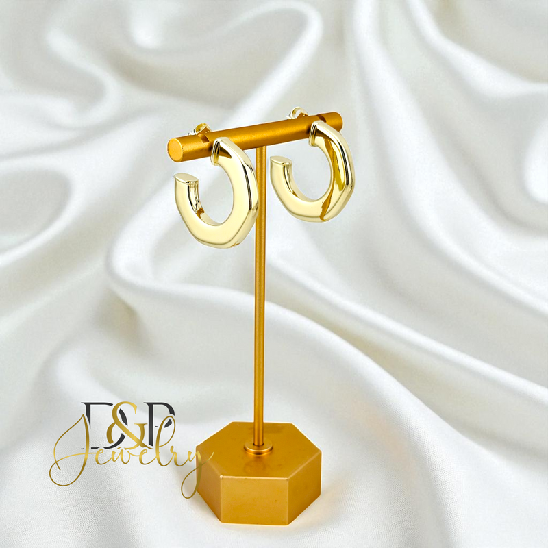 14K  CHUNKY/SLIM DESIGN STUD EARRING E929