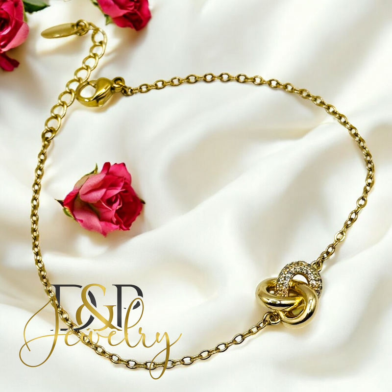 14K KNOT GOLD BRACELET BR768