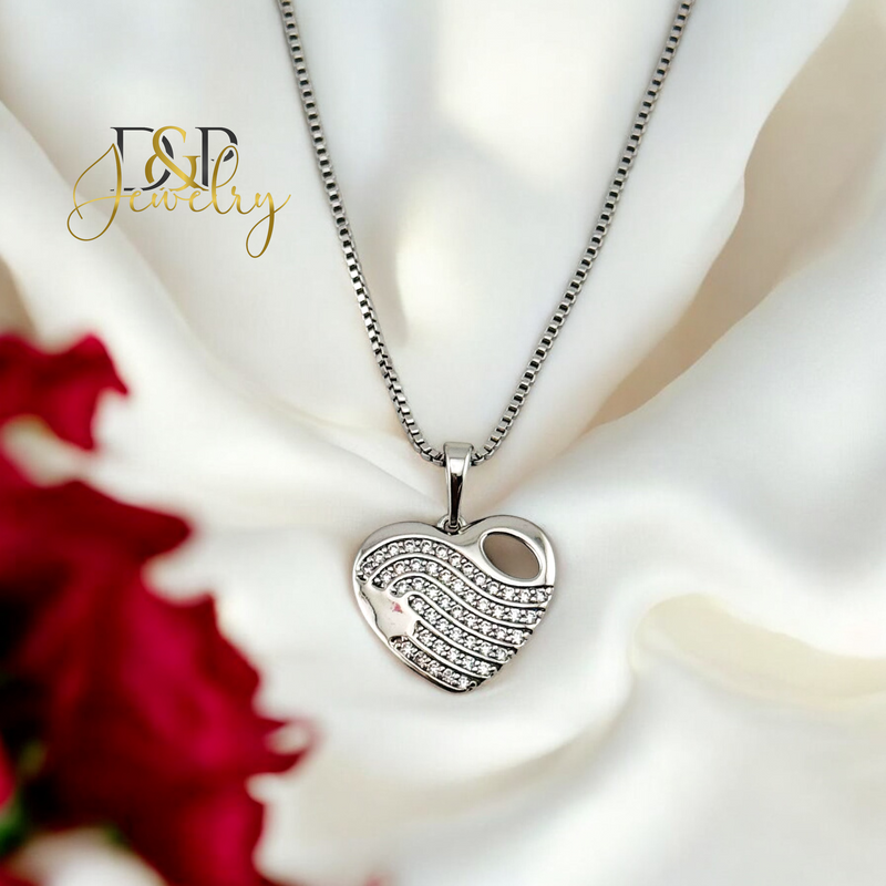 SILVER HEART PENDANT P809