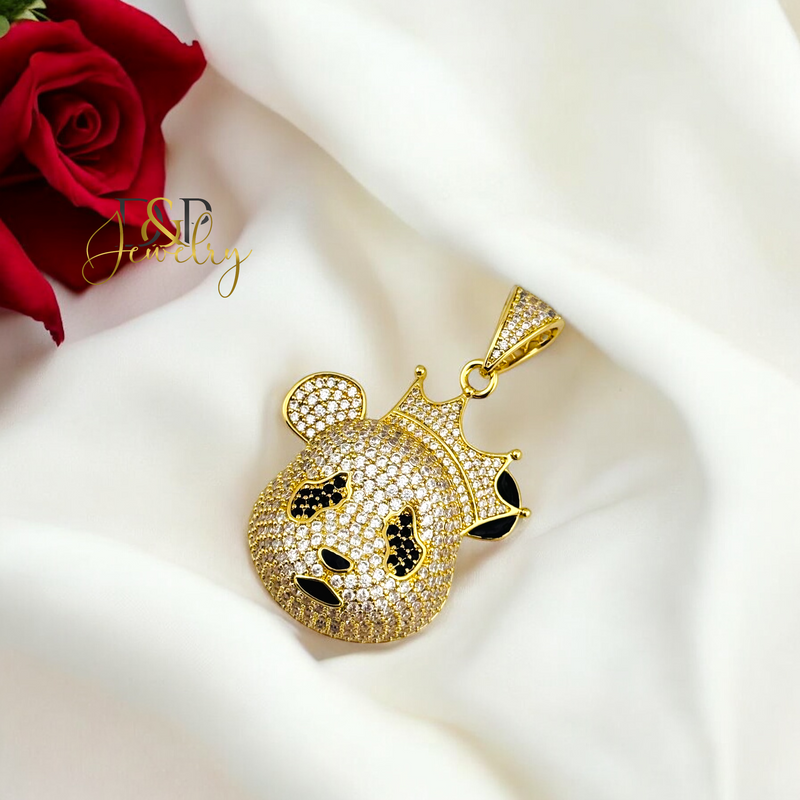 14K BIG HIP HOP PANDA PENDANT P765