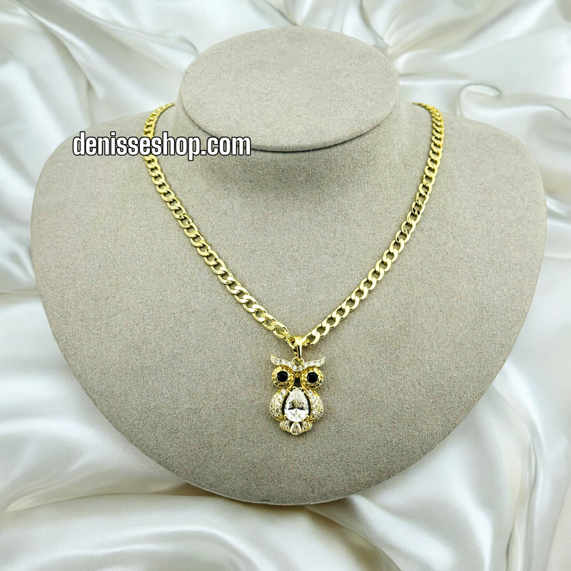 14K OWL PENDANT P434