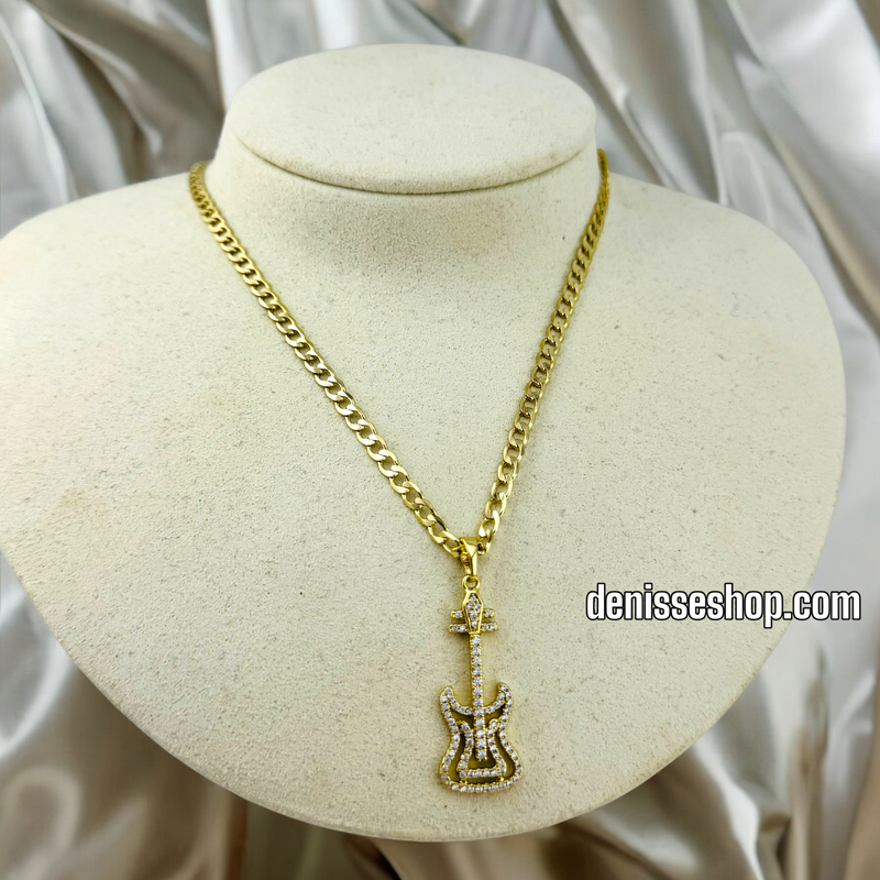 14K GUITAR PENDANT P590