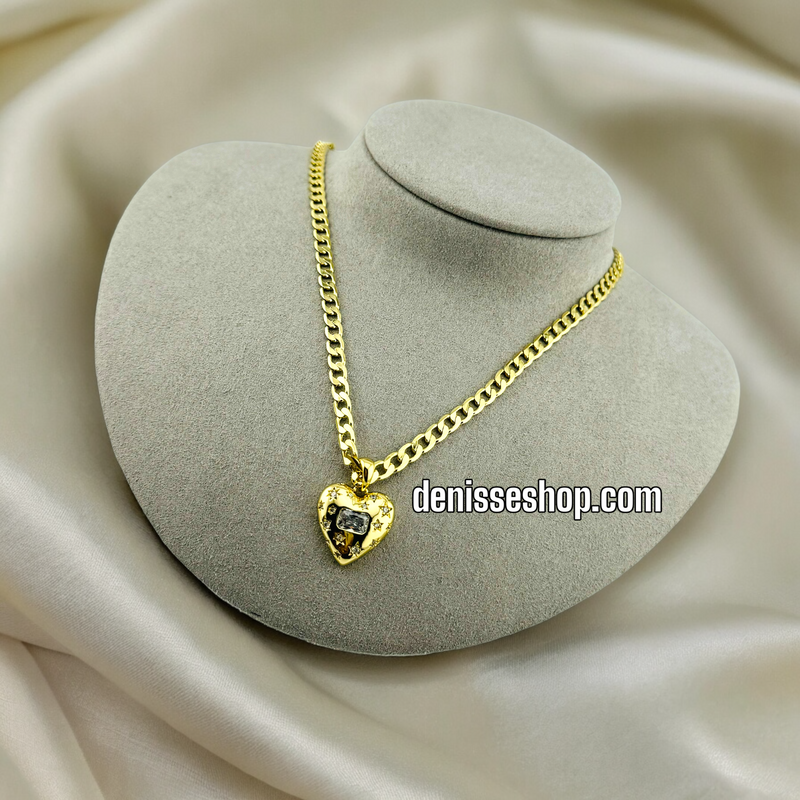 14K HEART PENDANT P356