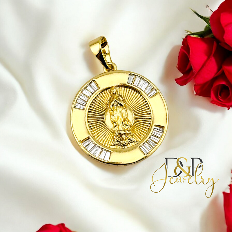 14K VIRGIN MARY PENDANT P831