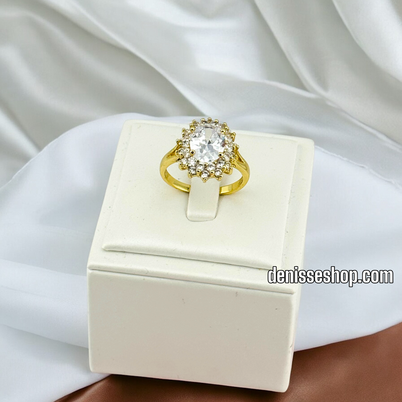 14K GOLD/ WHITE FASHION RING RG266