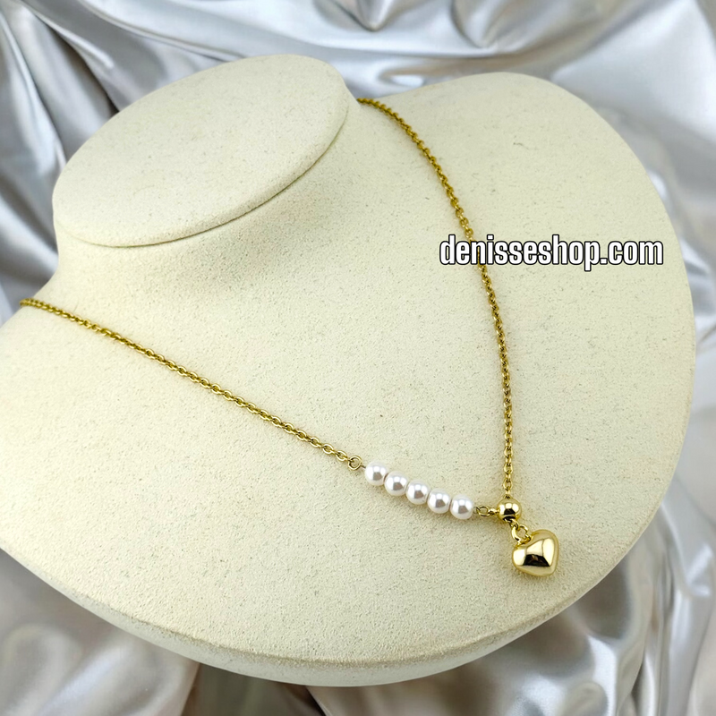 14K HEART NECKLACE N75