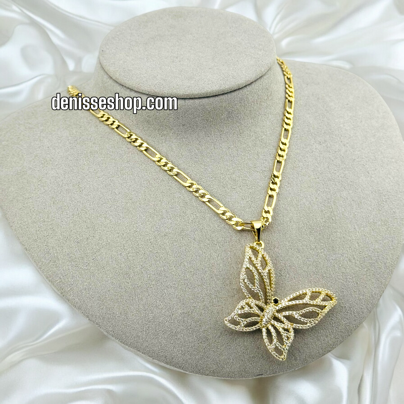 14K BUTTERFLY PENDANT P419