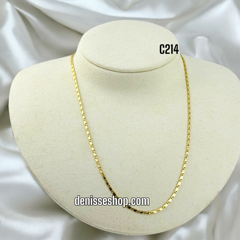 14K THIN STAR DESIGN CHAIN C214