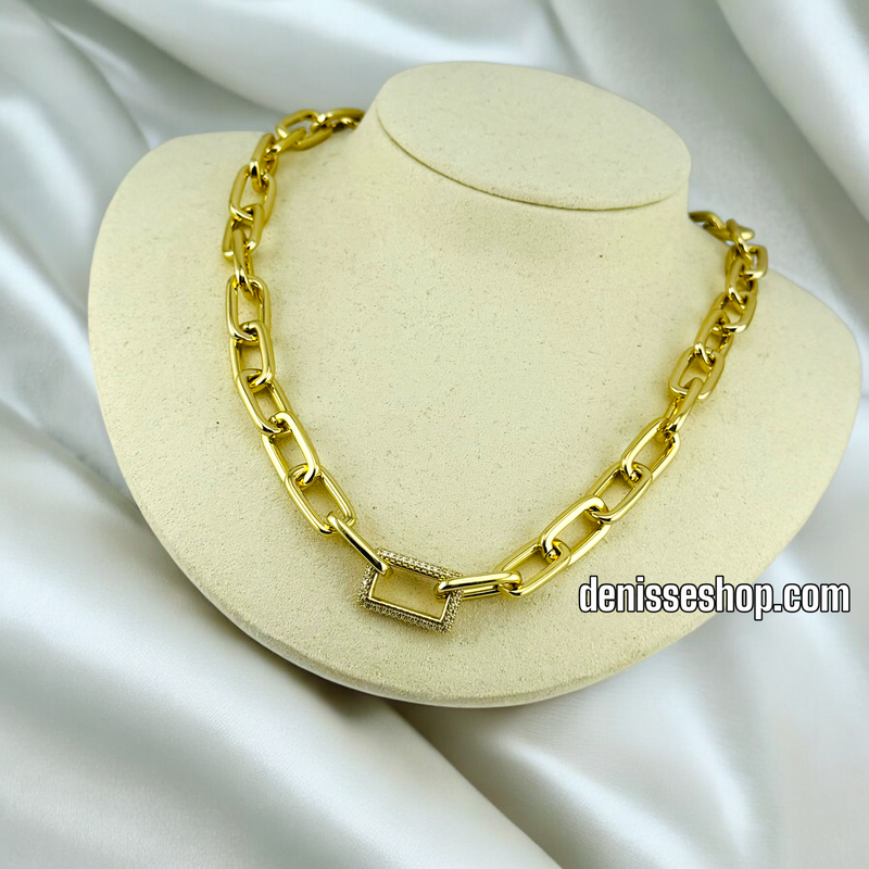 14K LINK CHAIN WOMEN  NECKLACE SET N86