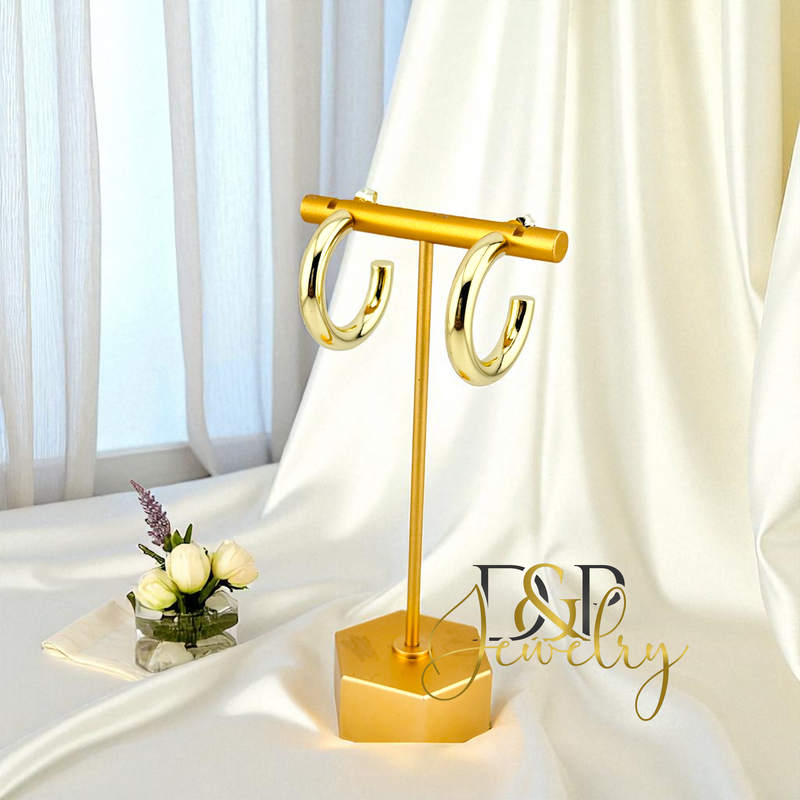 14K FASION GOLD HOOP HP729