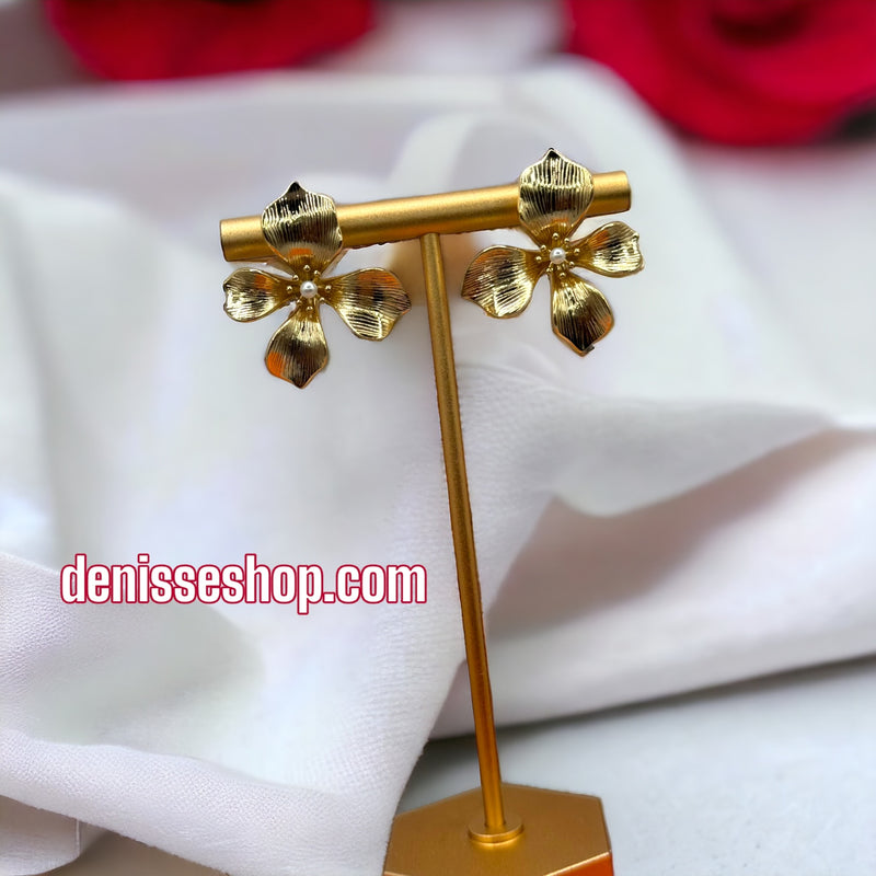 14K Flower Earrings E260