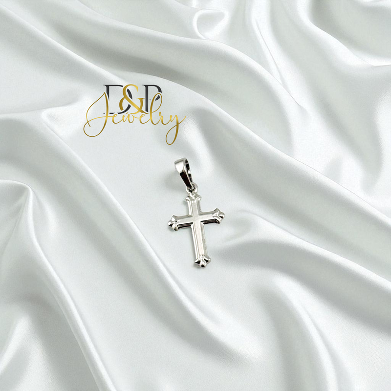14K SILVER/TINY CROSS PENDANT P907