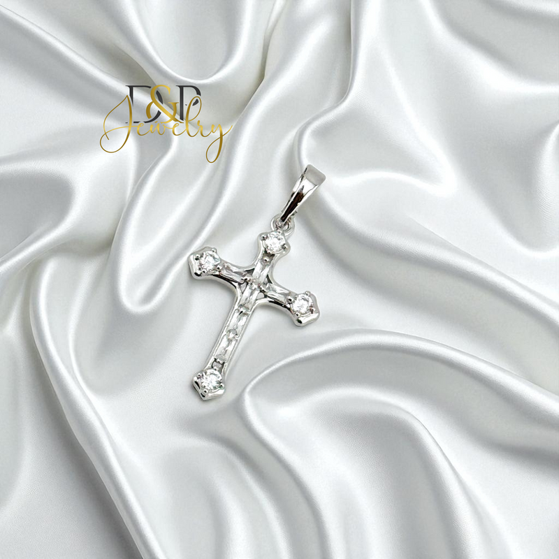 14K SILVER/CROSS PENDANT P913