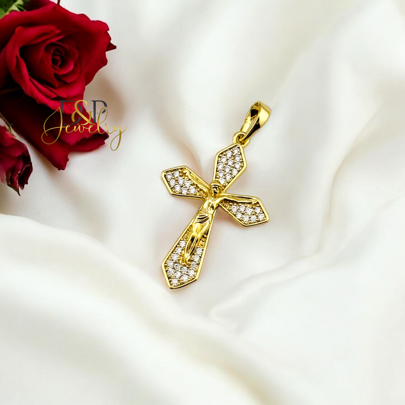 14K CROSS PENDANT P755