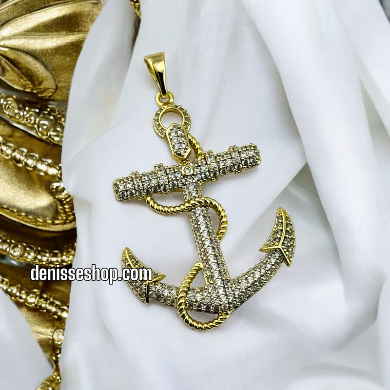 14K ANCHOR PENDANT P416