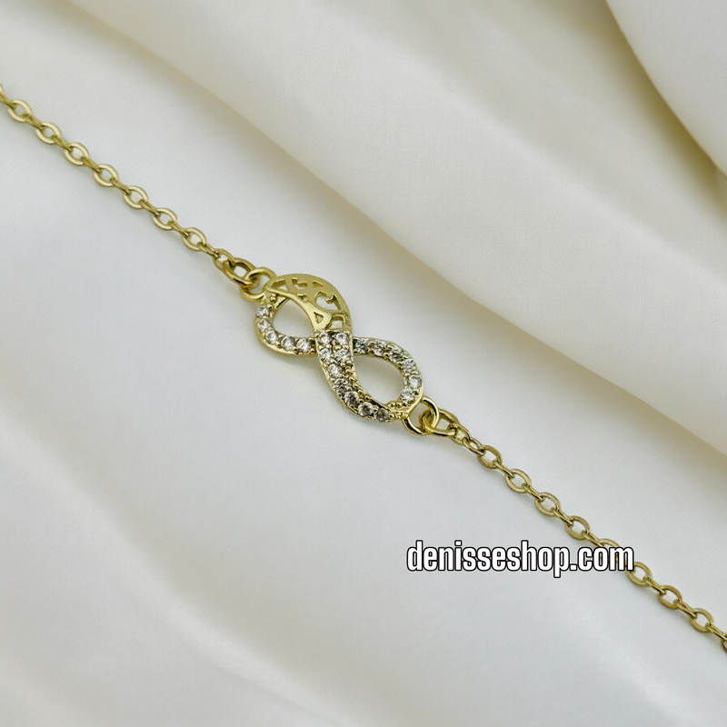 14K INFINITY BRACELET BR363