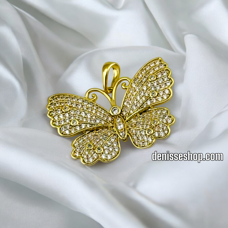 14K SHINY BUTTERFLY PENDANT P510