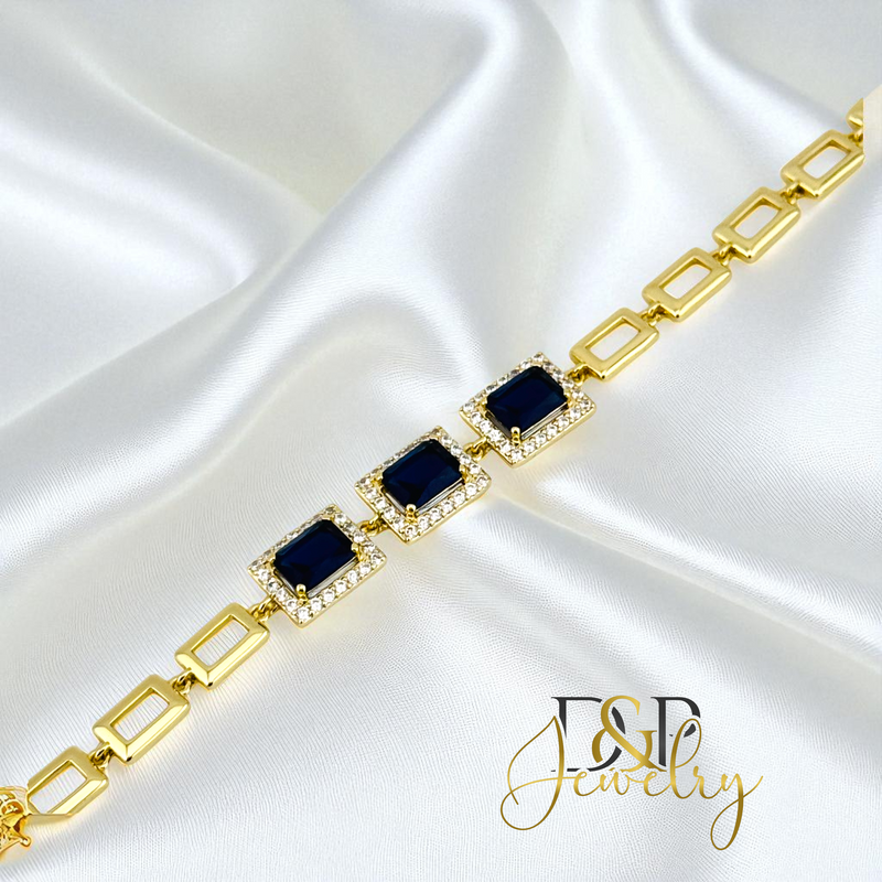 14 BLUE STONE BRACELET BR837