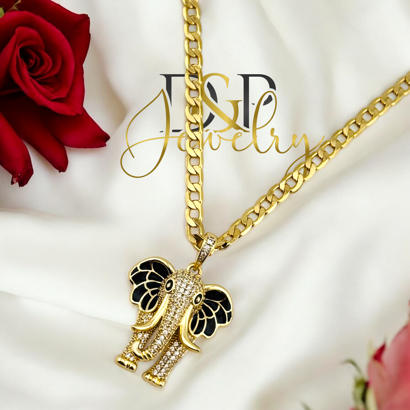 14K ELEGANT ELEPHANT PENDANT P778