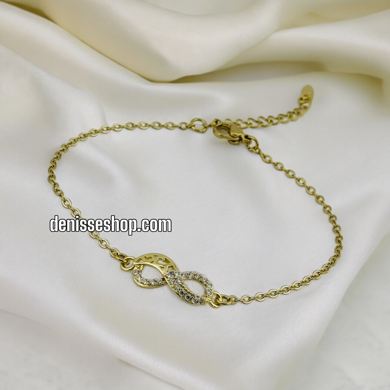 14K INFINITY BRACELET BR363