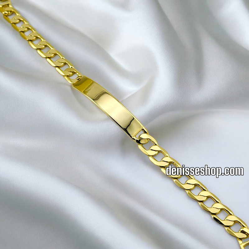 14K MEN GOLD CUBAN BRACELET 8.27&