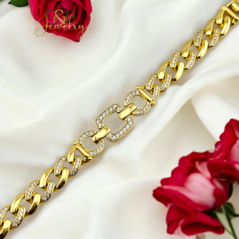 14K CHUNKY DIAMONDS BRACELET BR698